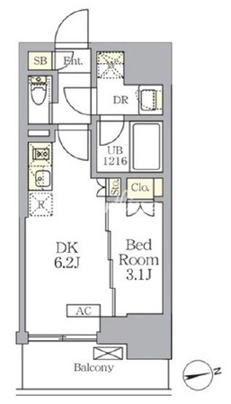 ザ・ライオンズフォーシア文京湯島の物件間取画像